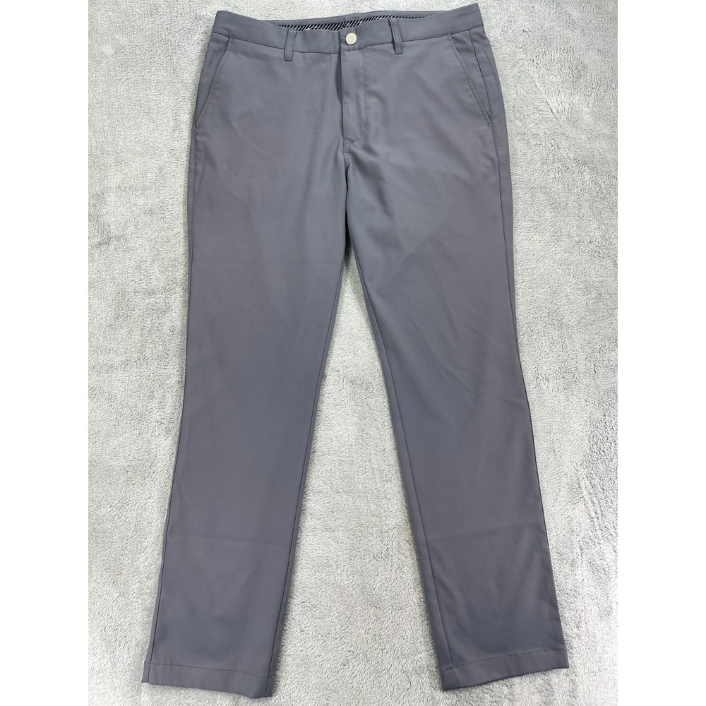 Bonobos Golf Pants Mens 34x32 Gray Slim Fit Performance Lightweight Comfort‎